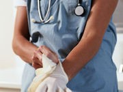 Contaminated Gloves a No-No in Hospitals